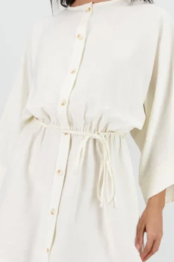 Shasa Solid Shirt Dress
