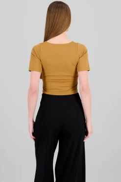 Shasa Solid Short Sleeve Top