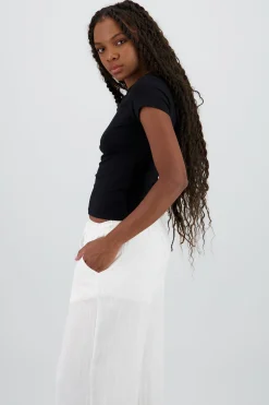 Shasa Solid Short Sleeve Top