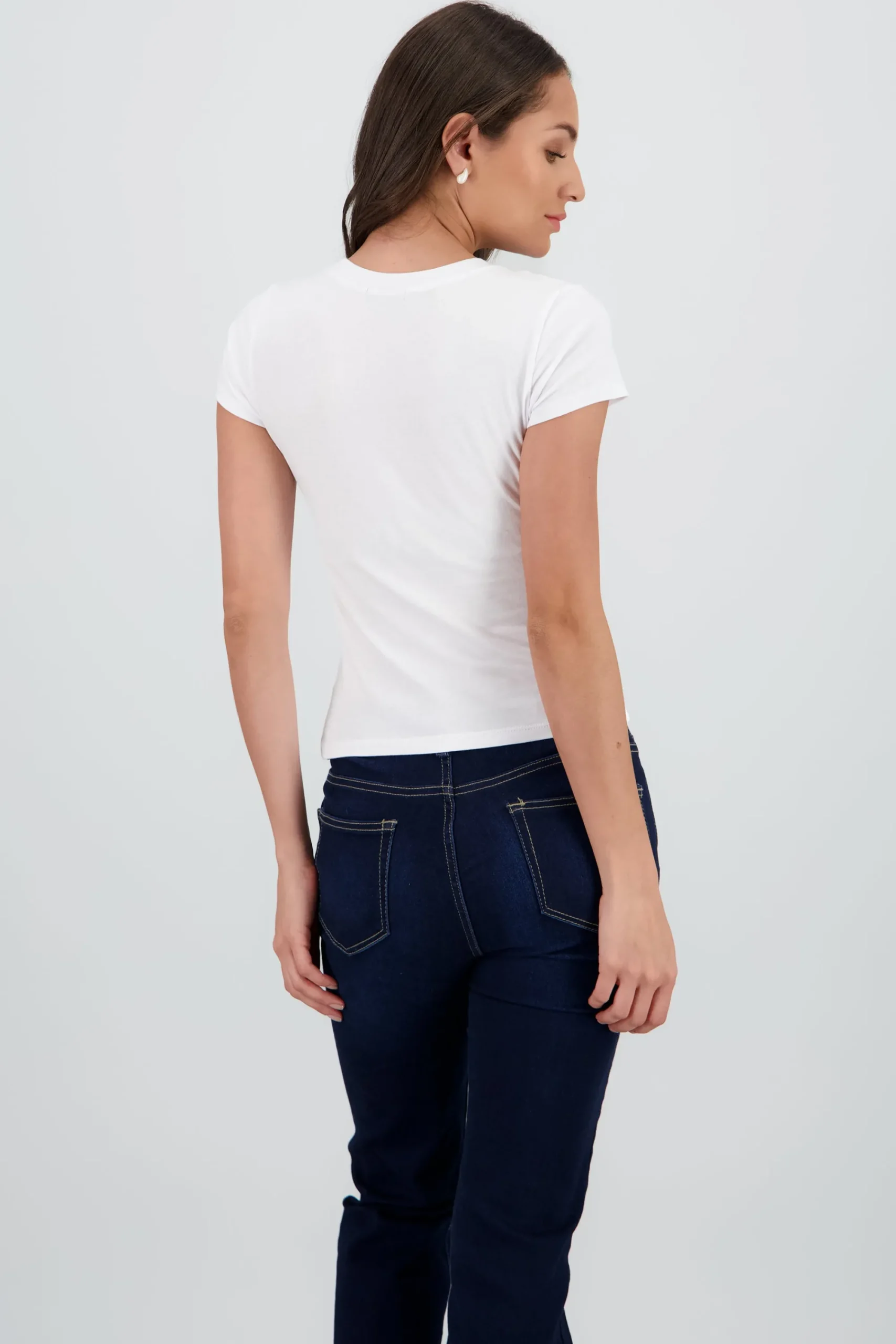Shasa Solid Short Sleeve Top