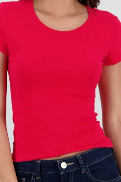 Shasa Solid Short Sleeve Top