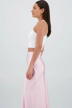 Shasa Solid Sleeveless Round Neck Top