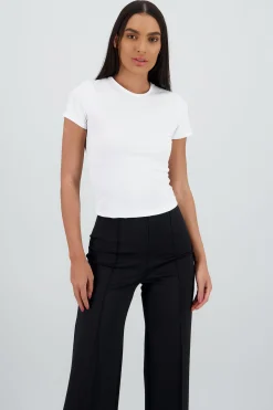 Shasa Solid Soft Touch Short Sleeve Top