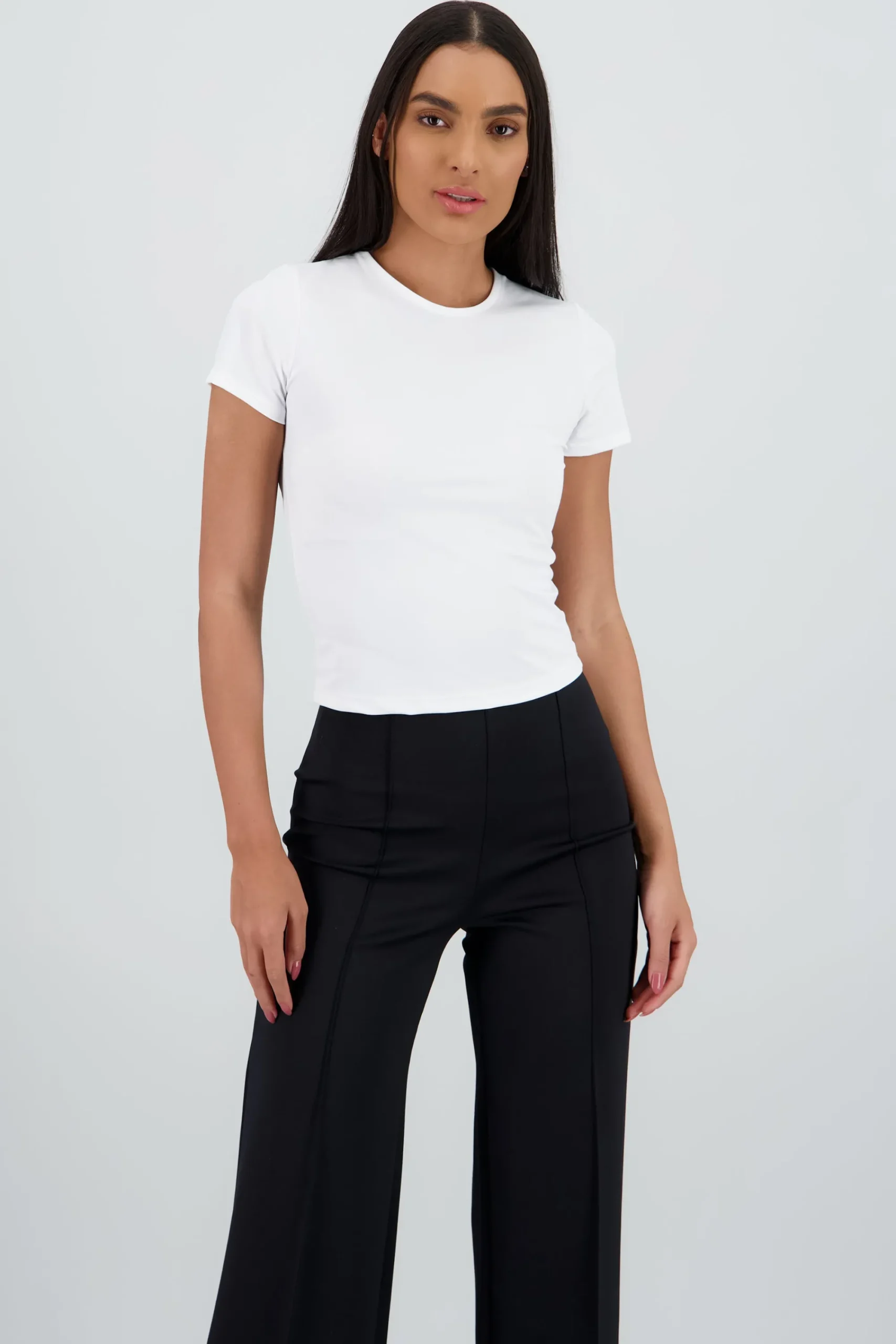 Shasa Solid Soft Touch Short Sleeve Top