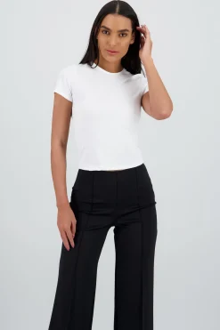 Shasa Solid Soft Touch Short Sleeve Top