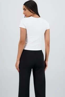 Shasa Solid Soft Touch Short Sleeve Top