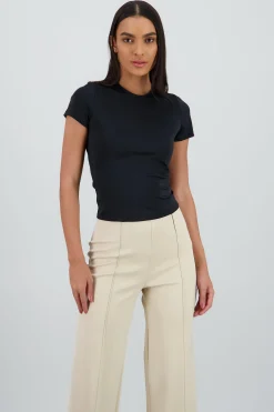 Shasa Solid Soft Touch Short Sleeve Top