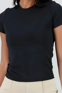 Shasa Solid Soft Touch Short Sleeve Top