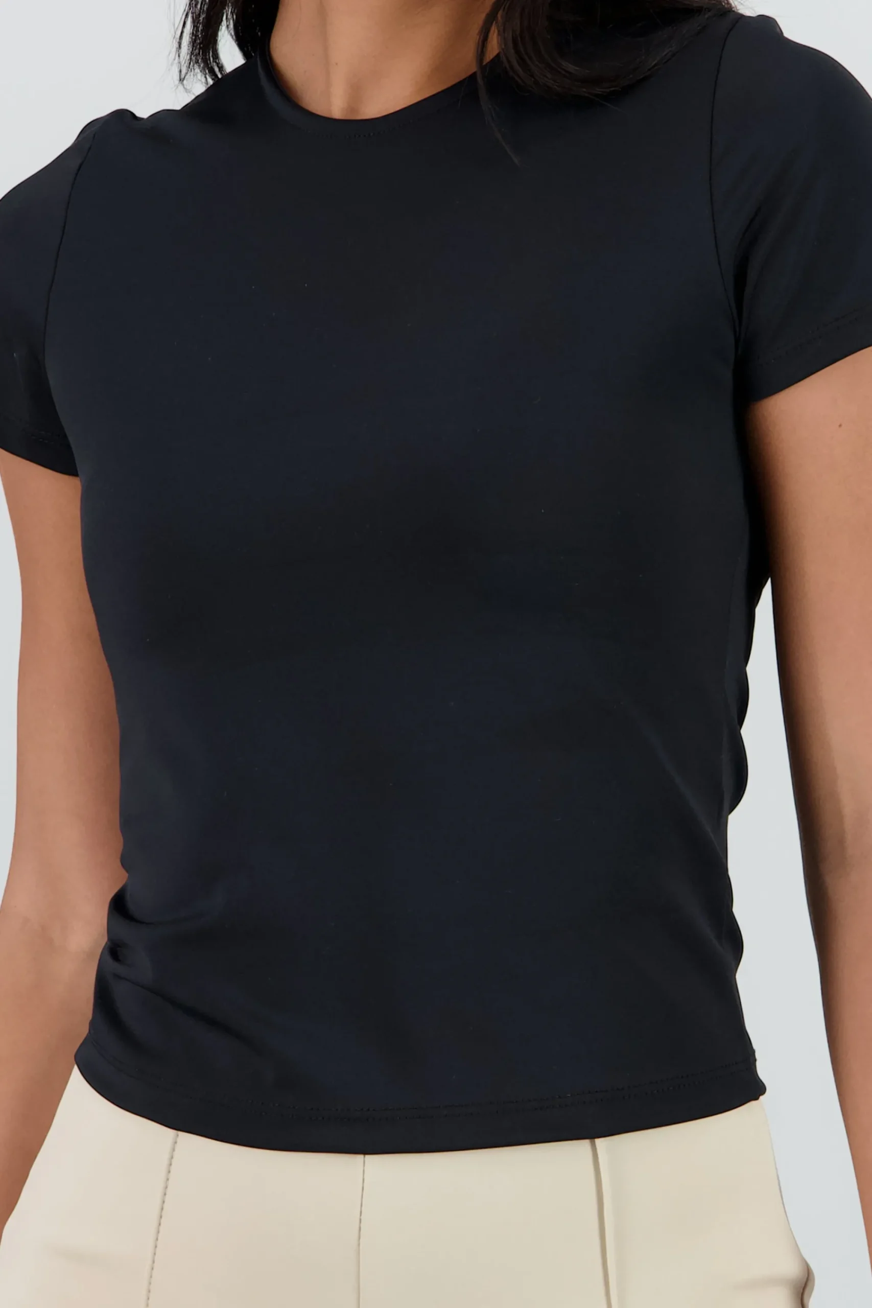 Shasa Solid Soft Touch Short Sleeve Top