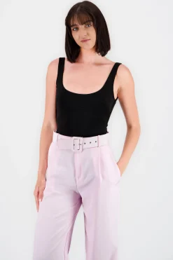 Shasa Solid Square Neck Bodysuit