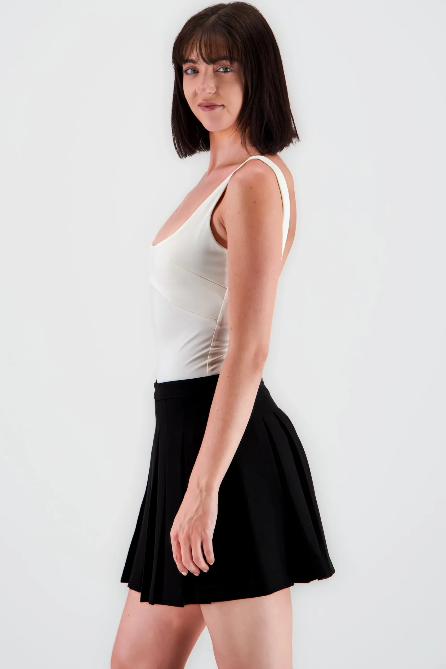 Shasa Solid Square Neck Bodysuit