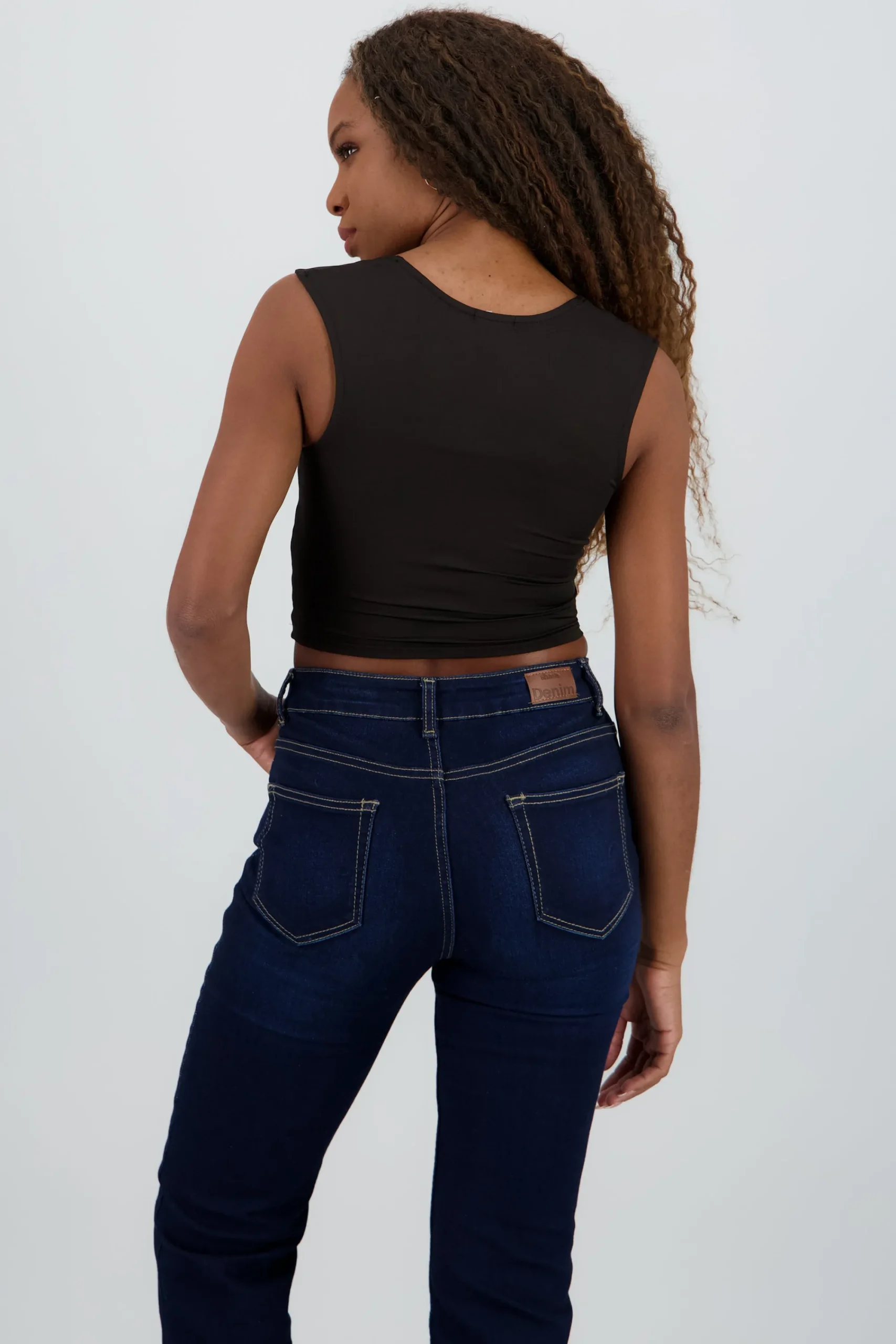 Shasa Solid Square Neck Top