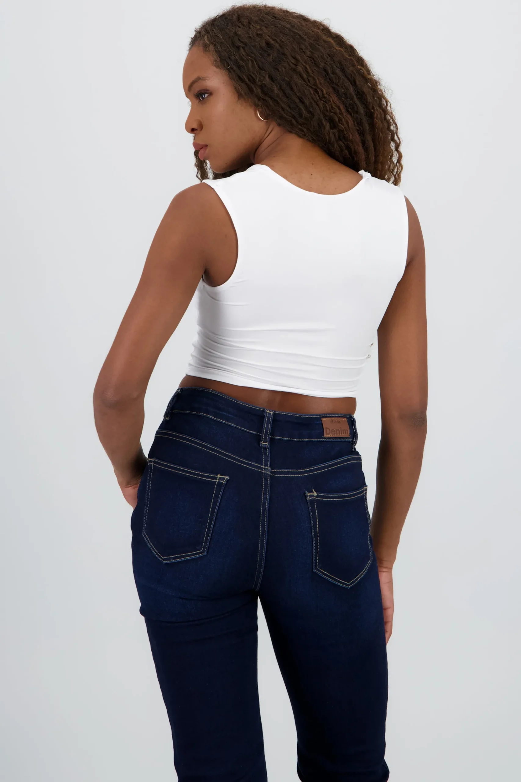 Shasa Solid Square Neck Top