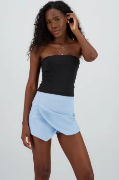 Shasa Solid Strapless Top