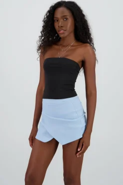 Shasa Solid Strapless Top