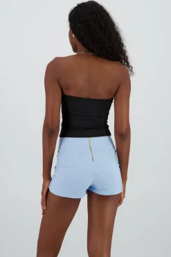 Shasa Solid Strapless Top