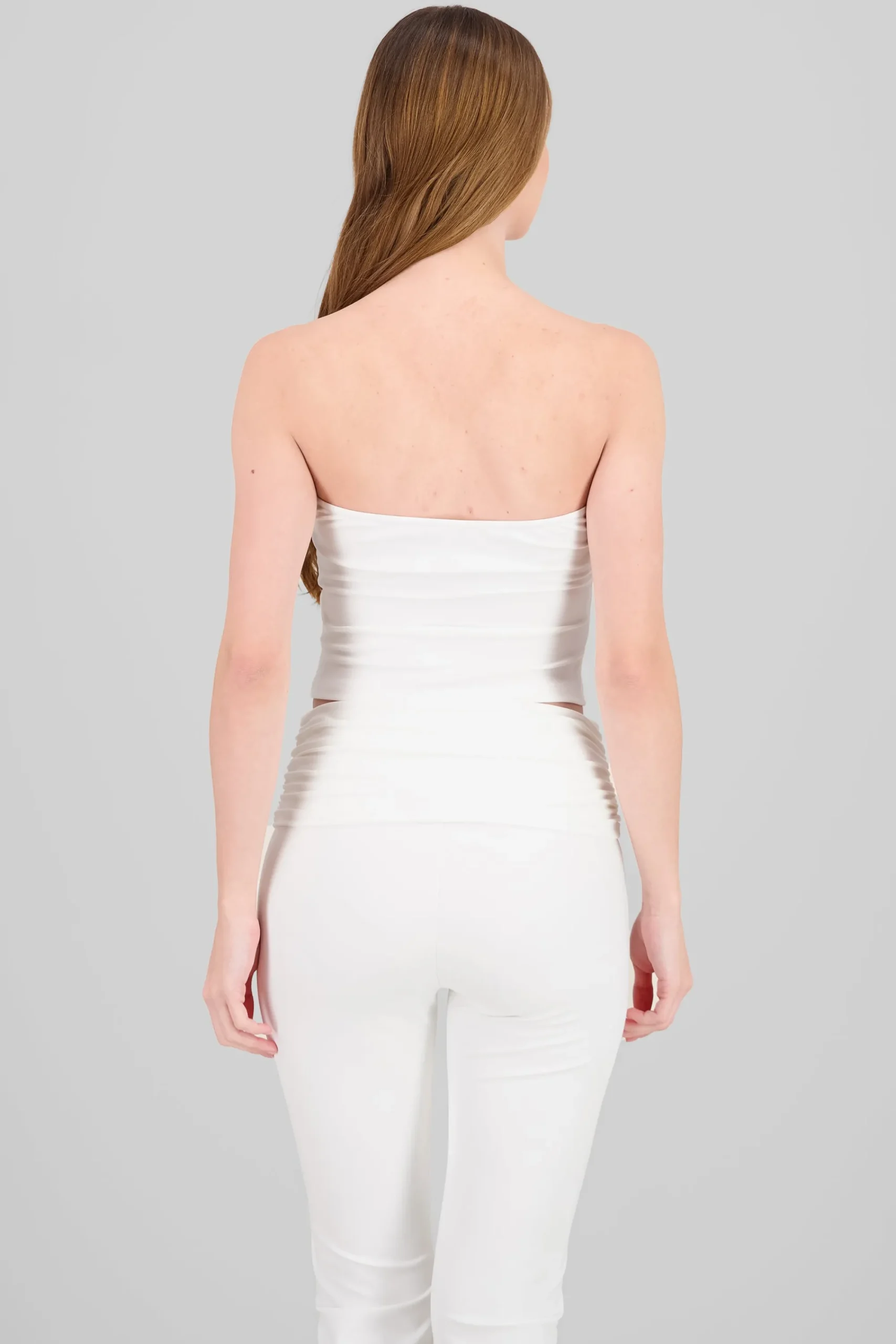 Shasa Solid Strapless Top