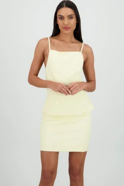 Shasa Solid Strappy Open Back Top