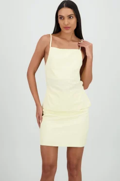 Shasa Solid Strappy Open Back Top