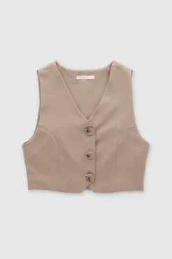 Shasa Solid Tailored Vest