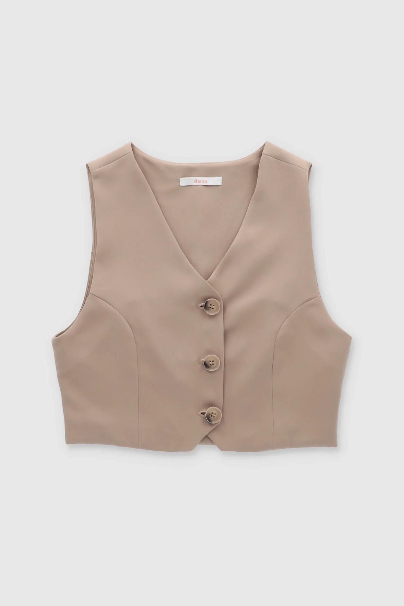 Shasa Solid Tailored Vest