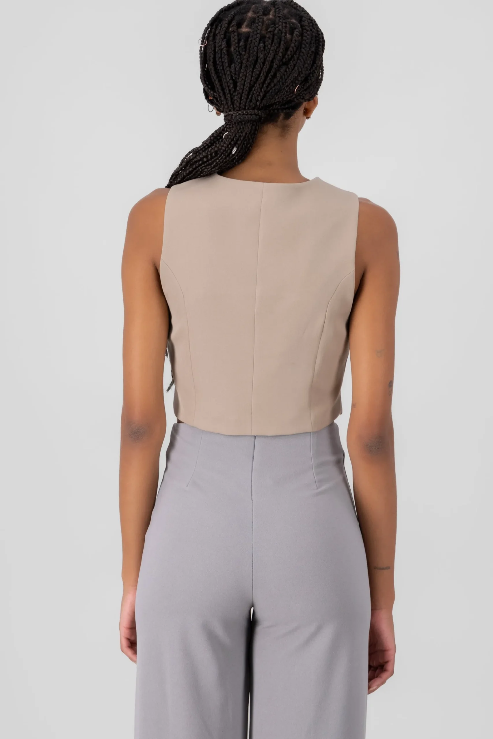 Shasa Solid Tailored Vest