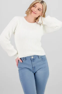 Shasa Solid Texture Sweater