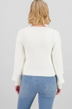 Shasa Solid Texture Sweater