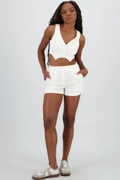 Shasa Solid Textured Shorts