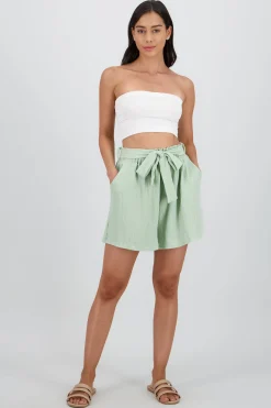 Shasa Solid Textured Shorts