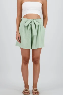 Shasa Solid Textured Shorts