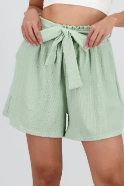 Shasa Solid Textured Shorts