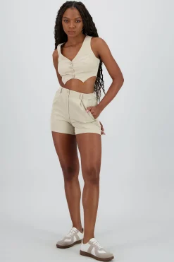 Shasa Solid Textured Shorts