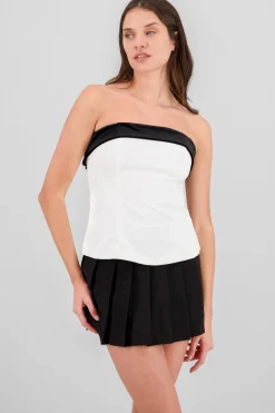 Shasa Solid Top with Bow Detail