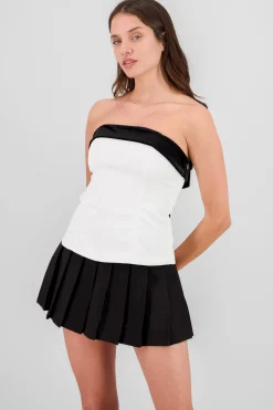 Shasa Solid Top with Bow Detail
