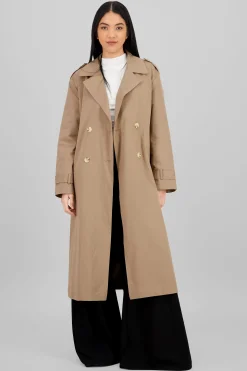 Shasa Solid Trench Coat