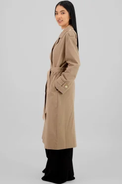 Shasa Solid Trench Coat
