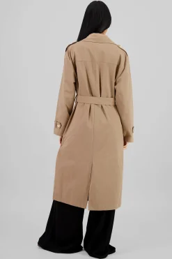 Shasa Solid Trench Coat
