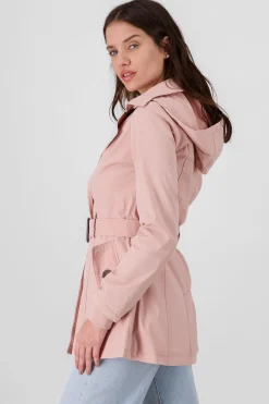 Shasa Solid Trench Coat With Button