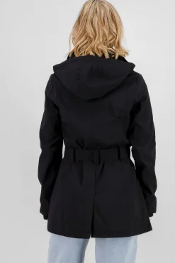 Shasa Solid Trench Coat With Button