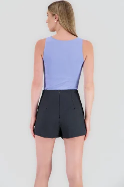 Shasa Solid V Neck Bodysuit