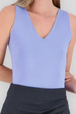 Shasa Solid V Neck Bodysuit