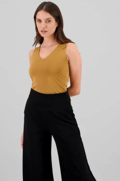 Shasa Solid V Neck Bodysuit