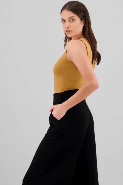 Shasa Solid V Neck Bodysuit