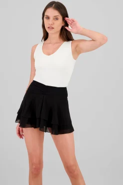Shasa Solid V Neck Bodysuit