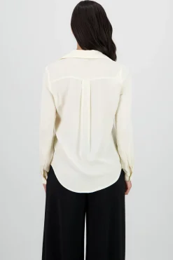Shasa Solid V Neck Shirt
