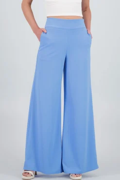 Shasa Solid Wide Leg Pants
