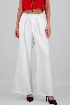 Shasa Solid Wide Leg Pants