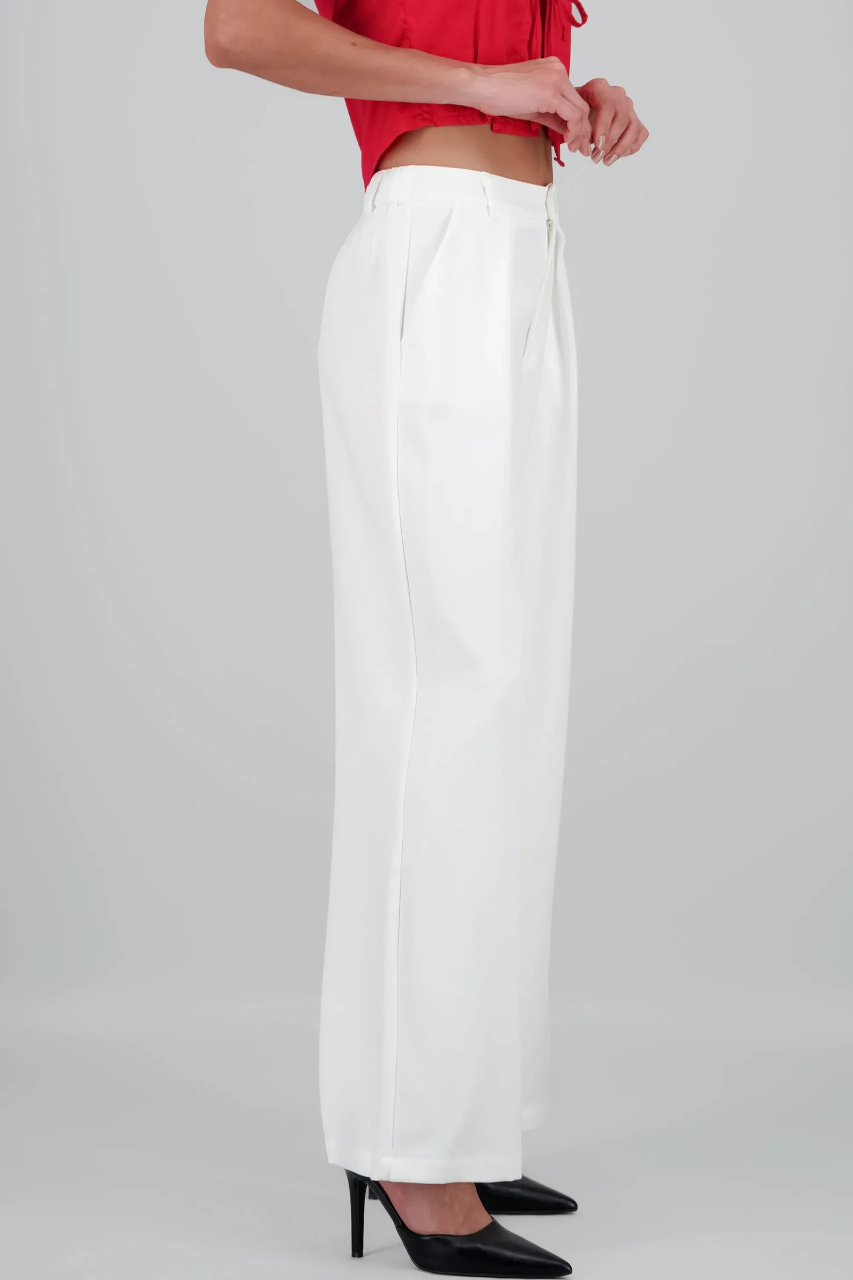 Shasa Solid Wide Leg Pants