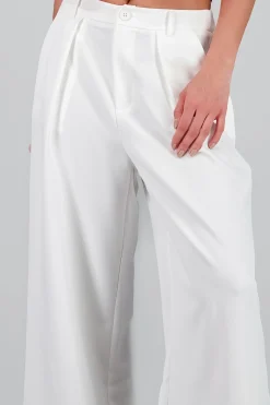 Shasa Solid Wide Leg Pants